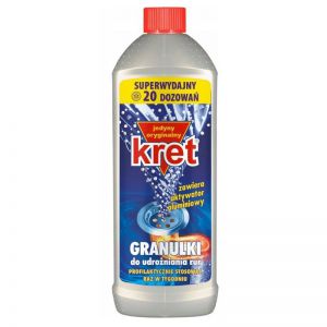 Granulki do udrażniania rur Kret 800g